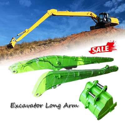 Crescimento do alcance de 15M-18M Optional Excavator Long, máquina escavadora Long Boom CAT320D PC130