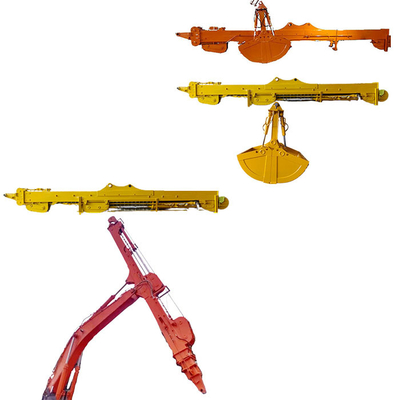 Excavadora Telescópica de 50 toneladas Boom Três Secções Clamshell Bucket Tipo