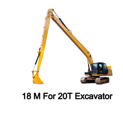 Longe da frente 18m Excavadora Long Boom para 20T Sanny Hitachi Komatsu Cat
