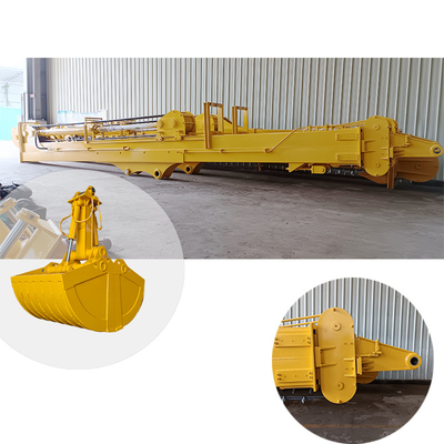 Clamshell Braço Telescópico de Longo Alcance Boom 20m 25m 30m Para Gato Hitachi Komatsu
