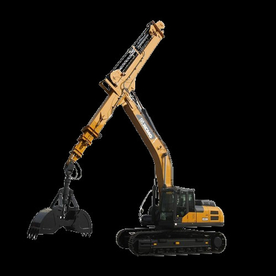 Excavadora Braço Telescópico Com Balde Clamshell Para Hitachi CAT Volvo XCMG Doosan