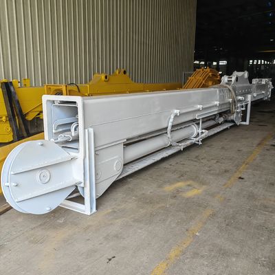 Excavadora Braço telescópico de três etapas de extensão personalizável Braço de longo alcance Boom Máquinas de construção especiais Parte Nova condição para Excavadora Liebherr